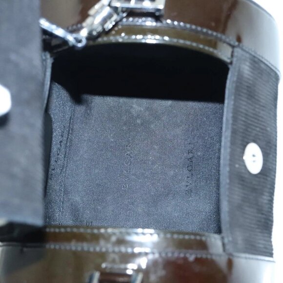 BVLGARI Hand Bag Suede Brown Auth hk1677 - Picture 12 of 14